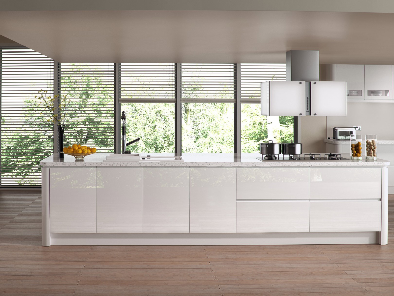 Sienna Gloss White Kitchen