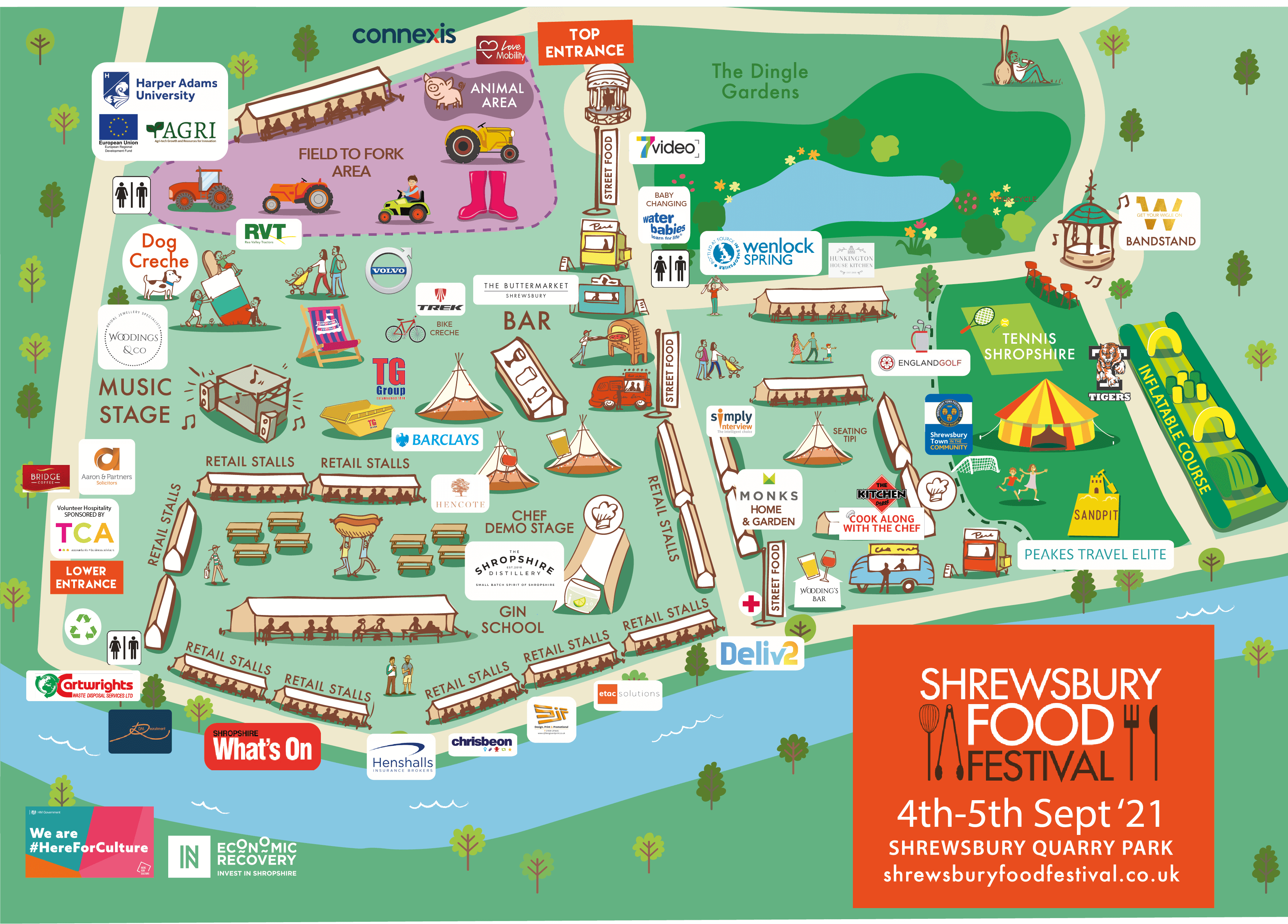 Shrewsbury Food Festival Map