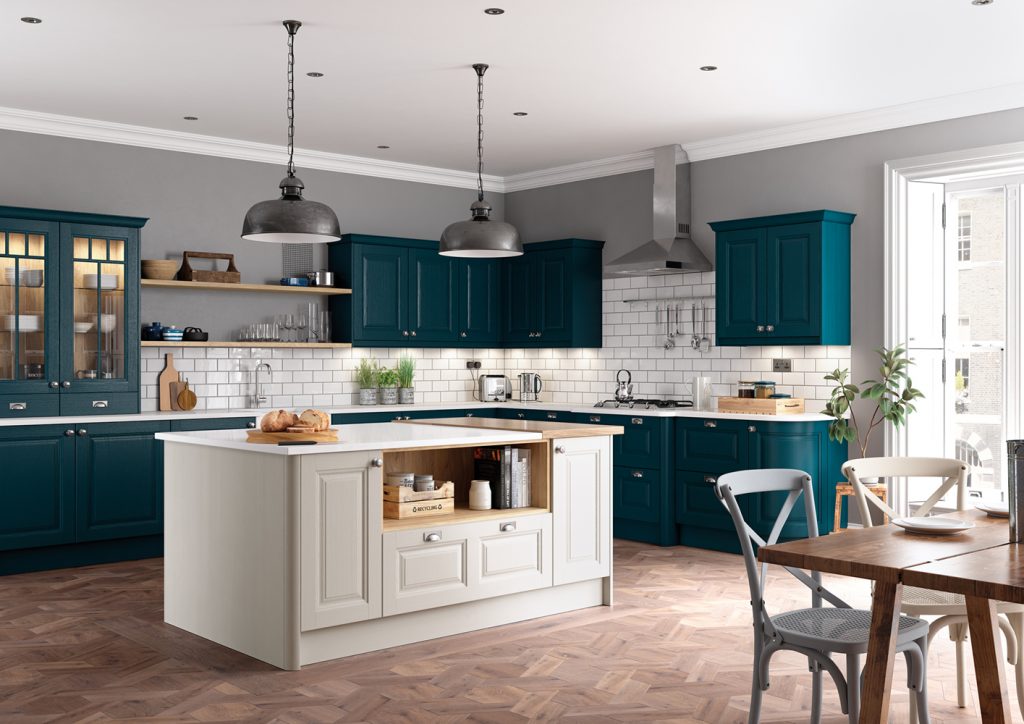 Jackson shaker kitchen in shell and marine -  The Kitchen Depot