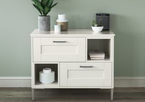 Kendal porcelain living unit with plants, made by The Kitchen Depot