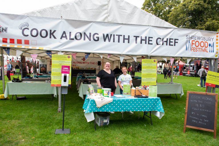 Cook along with the chef stand sponsored by The Kitchen Depot at Shrewsbury Food Festival 2021