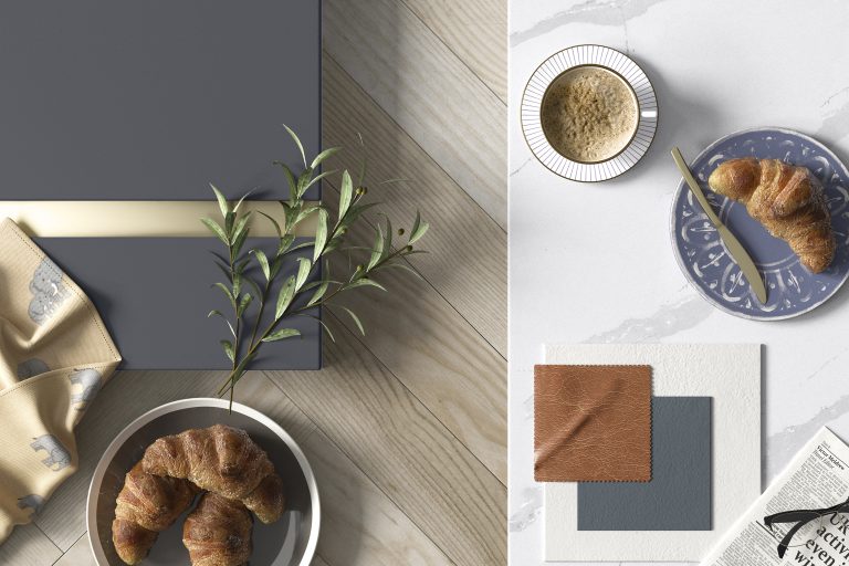 Kitchen Mood Board Zara Matte Indigo