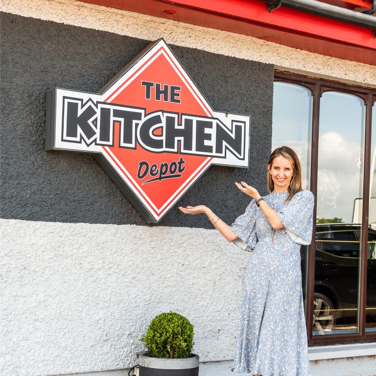 Franchise Manager Kirsten Colquhoun outside The Kitchen Depot East Kilbride