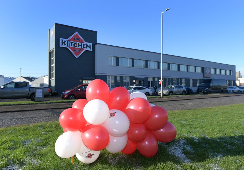 The Kitchen Depot showroom and head office in Hillington, Glasgow. Opened in 2018, a significant moment in the History of The Kitchen Depot.