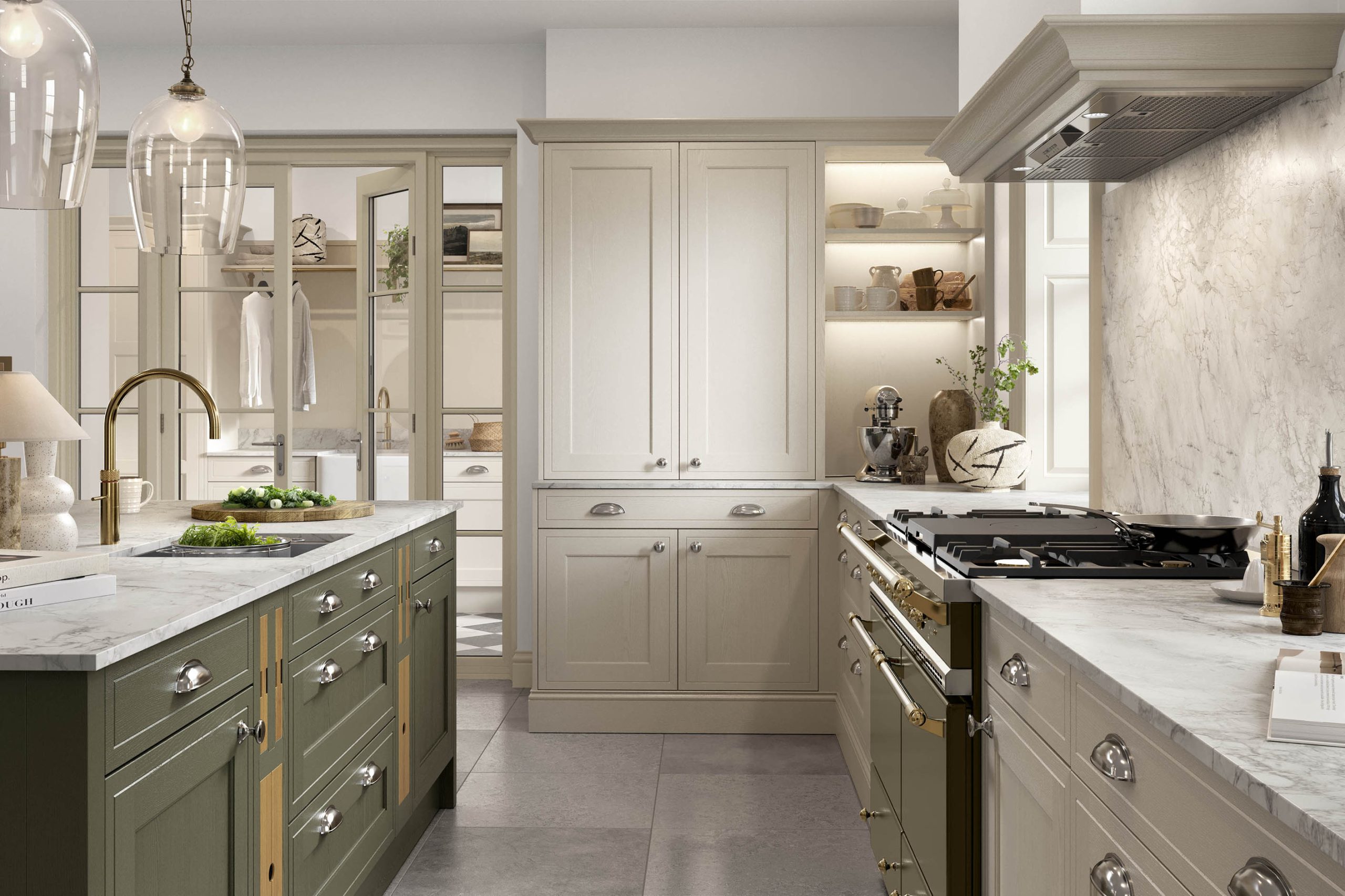 Winchester Shaker, Taupe Grey & Willow Kitchen