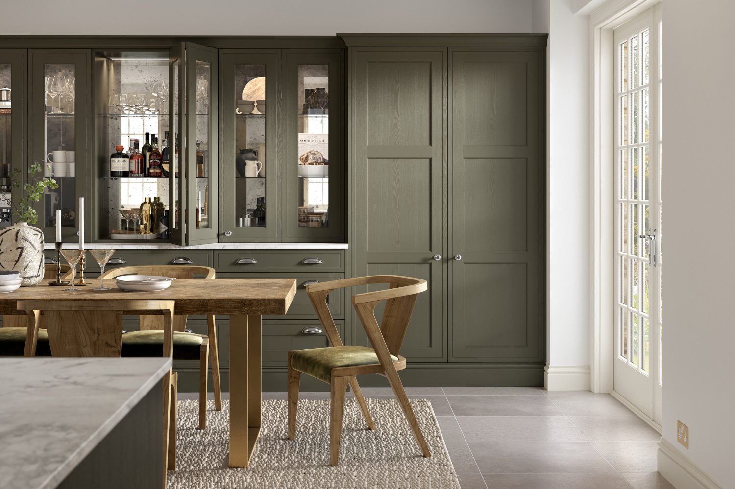 Winchester Shaker, Taupe Grey & Willow Kitchen