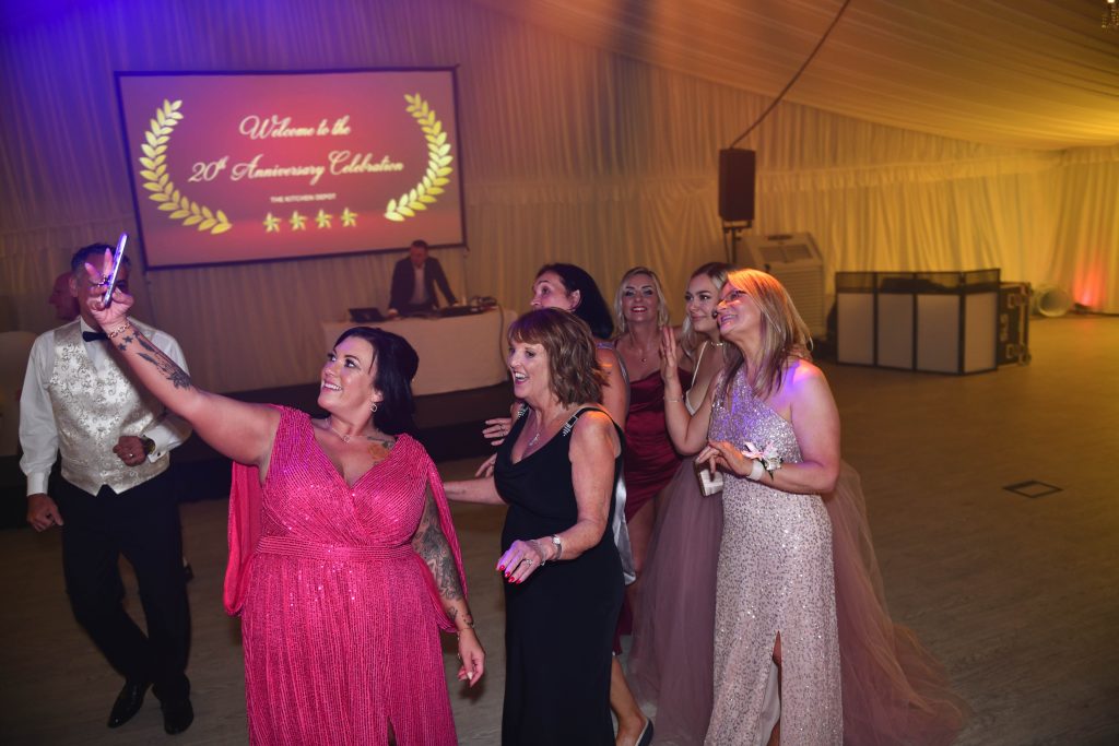 Staff dancing at The Kitchen Depots 20th Anniversary Celebration