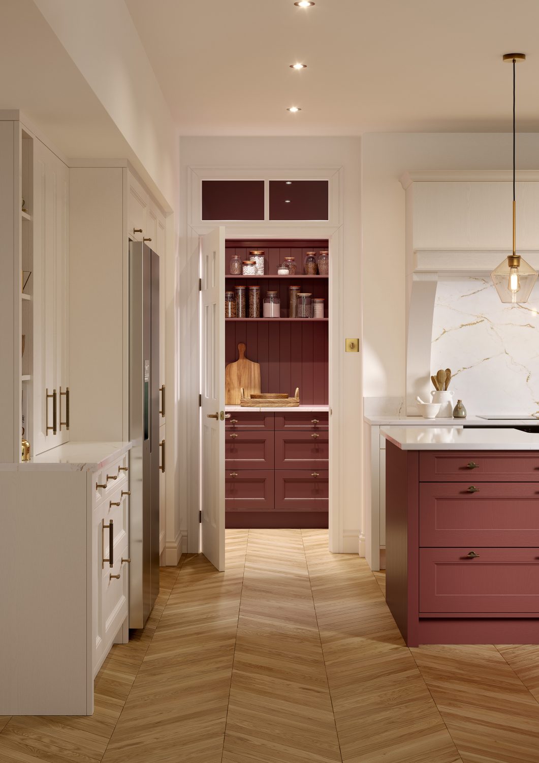 Lianna Shell and Antique Red Shaker Door 05